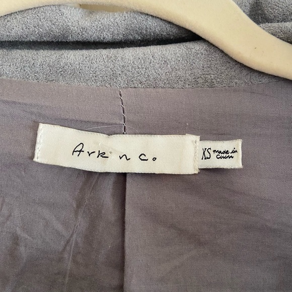 Ark & Co Grey Suede Zippered Jacket - Picture 3 of 5